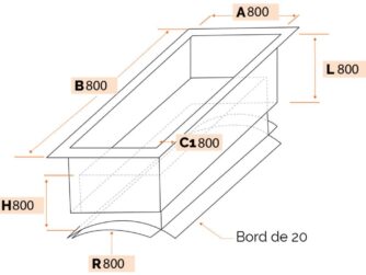 Piquage télescopique sur gaine circulaire